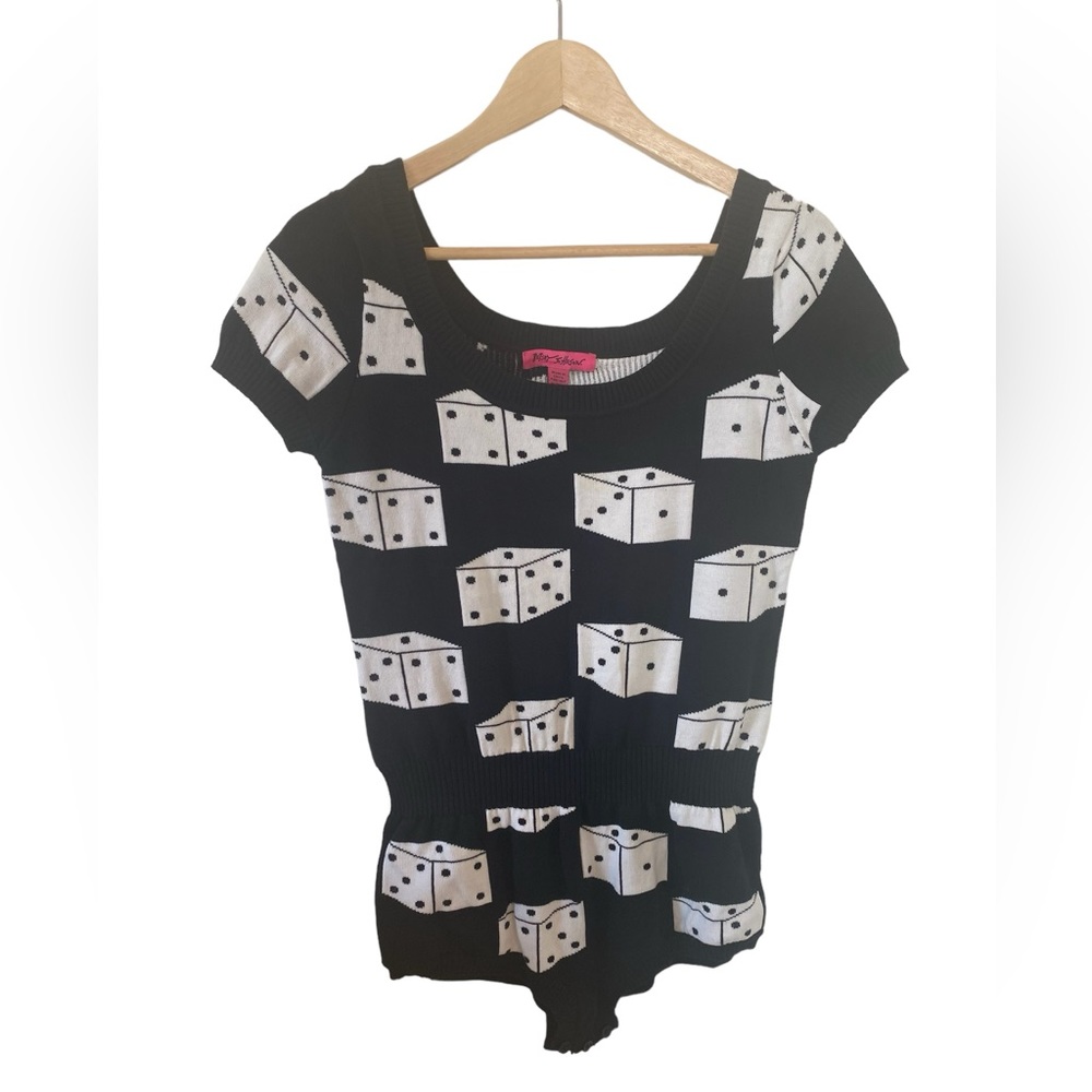 90’s Betsey Johnson very rare dice bodysuit